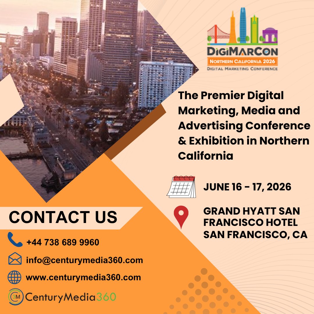 centurymedia360's tweet photo. June 16–17, 2026 | Northern California.
Join #DigiMarCon Northern California for two days of SEO, AI, and digital marketing insights that drive real growth.
#DigimarconNorthernCalifornia #DigitalMarketing #MarketingConference #DigitalStrategy #BusinessGrowth #CenturyMedia360 https://t.co/hkhate80qs