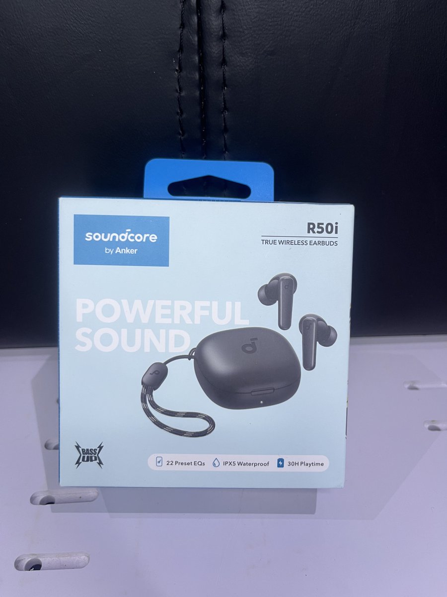 UES_store's tweet photo. soundcore by ANKER R50i 
Powerful Bass
2 Mics Clear Calls
Fast Charge (10 Mins = 2 Hrs)
Ergonomic Comfort
Playtime
6H/36h 
Semi-In-Ear Comfort with Extended Playtime
09163407880 call/whatsapp https://t.co/NHziUdnFJf