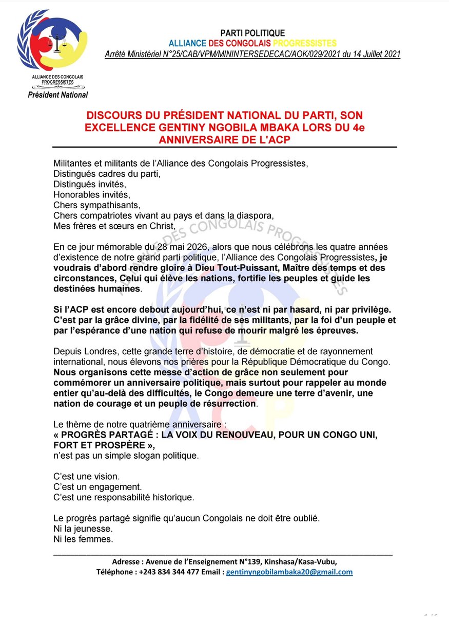 Gentiny Ngobila Mbaka tweet media