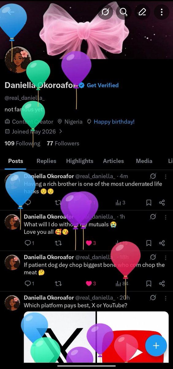 Daniella Okoroafor tweet media