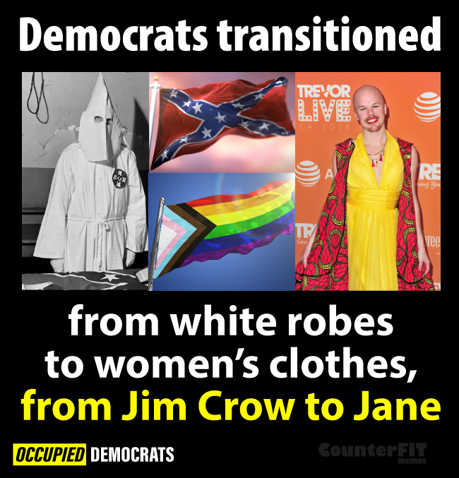 Mark_Peterson__'s tweet photo. @MrAndyNgo @ucsc @RyleyNiemi_ Jim Crow 2.0 is Jane Crow.   White is the new black, women are subjugated by men in dresses and Republicans continue to be targets of terrorism. https://t.co/3c40X61zIc