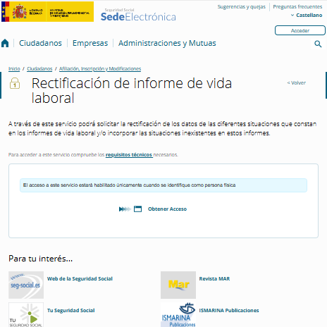 ISMrevistaMar's tweet photo. A través del servicio #SEDESS de rectificación de informe de vida laboral podrás solicitar la rectificación de datos de las situaciones que constan en tu informe de vida laboral y/o solicitar la incorporación de situaciones que no constan en el informe.
ℹ️https://t.co/RmJCploFdd https://t.co/DyAlSsEeYQ
