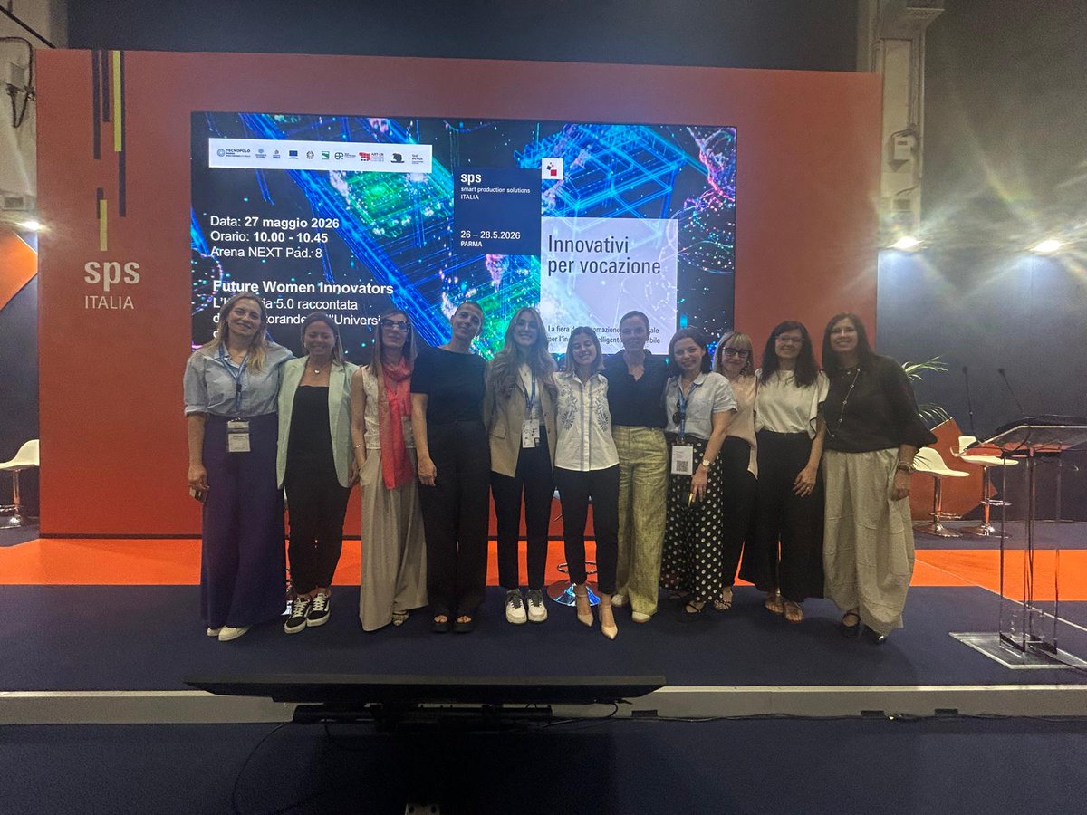 unipr's tweet photo. Future Women Innovators: la #ricerca femminile che ridisegna l'Industria 5.0 sul palco di @spsitalia. Sostenibilità dei materiali e tecnologie  applicate alla cura al centro dell'iniziativa promossa da @Arter_ER e  #unipr
https://t.co/lTY2TvHrf0 https://t.co/S8NdtkKpgA