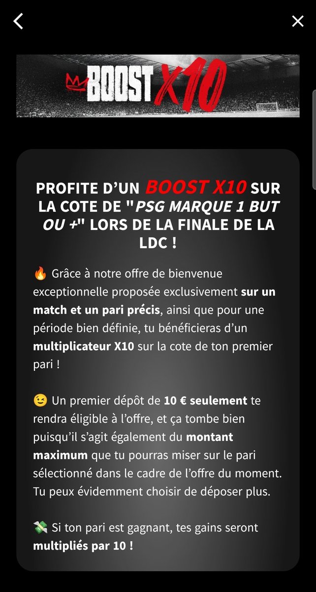 akhii210's tweet photo. Parraine toi avec moi pour gagner 20euros sur @WinamaxSport 👌en cliquant sur mon lien et profite d'un boost x10 sur ton 1er paris sur le Psg --> Rejoins-moi sur Winamax et profite d'un bonus dès ton inscription 🤑
https://t.co/cBLBFweYrK https://t.co/uhWDd40ska