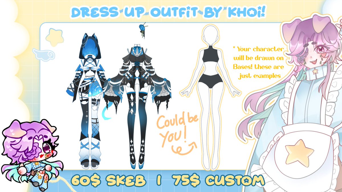 Khoi_ist's tweet photo. ‼️Khoi's Dress up Commission is Finally Open! ‼️

🎐 To celebrate, ill be doing a raffle
To join: 
🤍 +🔁+ Comment your Png and theme!
- (Follow is not a must but appreciated!)
To get a skeb outfit by yours truly :3!!

Thankyou for your support!! 🥺🤍 https://t.co/9KvPHTiL2h