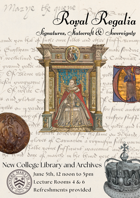 NewCollegeLib's tweet photo. 📢Join us for our next exhibition! 📢

In a week’s time, we’ll be showcasing some #royal treasures from our collections:

Crowns ✅
Sceptres ✅
Seals ✅
Royal signatures ✅

👑👑👑👑👑👑👑👑👑👑👑👑👑👑

Free and open to all. For more info 👇
https://t.co/v0VDfw6To9

#Exhibition https://t.co/v0BGOn24yU