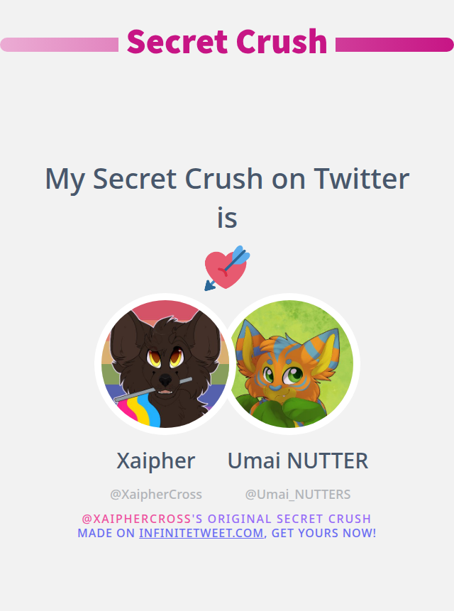 XaipherCross's tweet photo. My Secret Crush on Twitter is @Umai_NUTTERS

➡️ https://t.co/nDuq0OQphn https://t.co/Kc3NJnGcr3