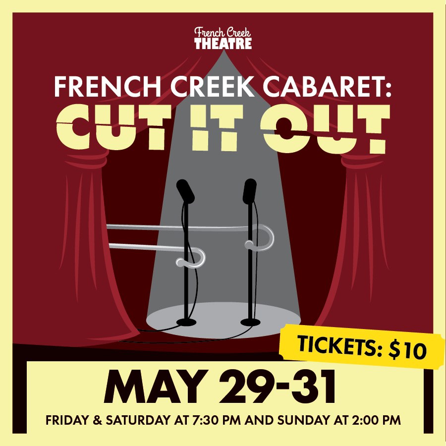 LCMetroParks's tweet photo. Some songs were cut before opening night… but they still deserve a standing ovation. Join French Creek Theatre for Cabaret: “Cut it Out”, a showcase of musical theatre’s hidden gems, and brilliant numbers left on the cutting room floor. Tickets: https://t.co/yJs5AYMmxt https://t.co/lSXllW7bhG