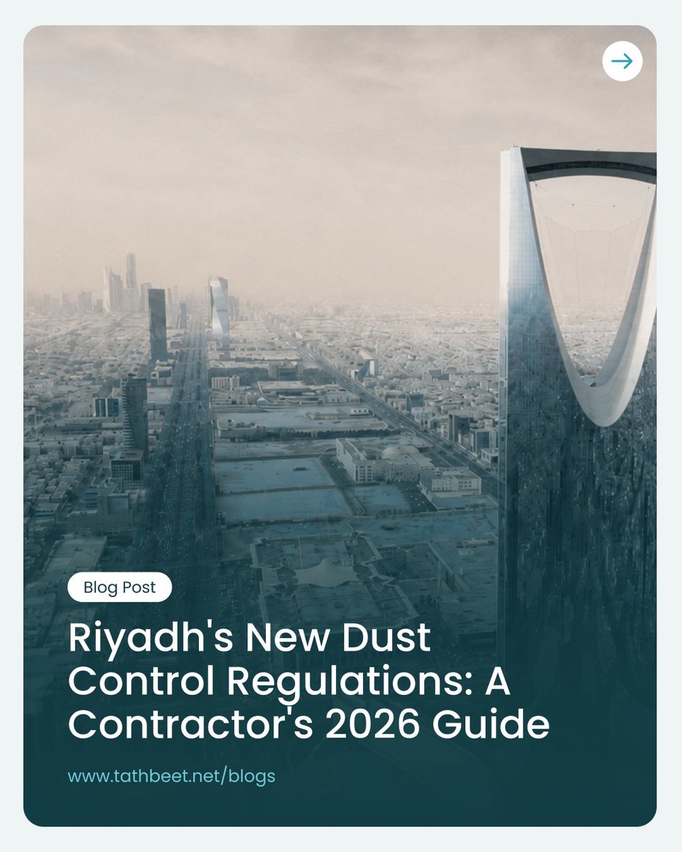 TathbeetCo's tweet photo. Riyadh has adopted new dust control measures. Our new blog breaks down what the rules reportedly require, why water alone is no longer enough, and how polymer-based stabilization helps you stay compliant from day one of mobilization.

Read it here: https://t.co/2FRH2aMRVT https://t.co/bhh5GEWKnP