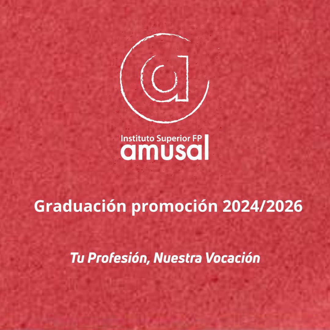 Amusal's tweet photo. Hoy es un día muy especial para Amusal FP. Celebramos la graduación de la promoción 2024-2026. Desde amusal seguimos poniendo en valor la Formación Profesional como una vía directa hacia el empleo y el desarrollo del talento.
Amusal FP. Tu profesión, nuestra vocación. https://t.co/vgqVSmzhBZ
