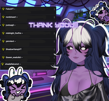 cosmicnova_vt's tweet photo. THANK YOU EARTHLINGS FOR THE AMAZING STREAM AS USUAL!!! u guys are so sweet and nice to me it means so much to me!! I EATS ALL OF U!! 💜👽

ALSO THANK U RAIDERS FOR SHARING UR COMMUITTY WITH ME!! @FalooVT @nonbinaeriVT @justsagi_ @Midnight_FoxFir @yennievt @ShadowVampVT @QWadulisi27836 @trueshadefalcon  (some are from yesterday cause i was to tired to post!!) THANK U GUYS UR AMAZING!! 💜

U MADE THIS PURPLE ALIEN SO HAPPY IM SO GREATFUL THANK U!! 💜✨👽