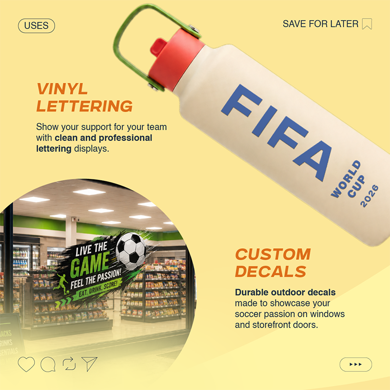 OzStickerPrint's tweet photo. Socceroos season. No better time to stick your colours everywhere. ⚽

Swipe through and see the outdoor stickers getting Australia behind the boys this World Cup. 🏆🔥

Rep the green and gold 👉 https://t.co/Jfyt7PV5VP

#ozstickerprinting #outdoorstickers #fifaworldcup https://t.co/yjM7Asbhjy