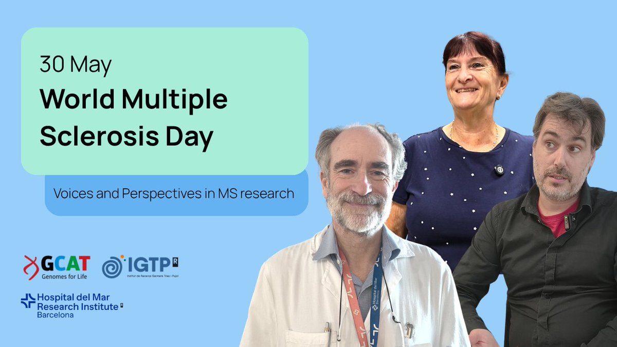 GTRecerca's tweet photo. ▶️ New video featuring three perspectives on multiple sclerosis, research and the Epstein-Barr virus

Watch it here 👉🏼 https://t.co/VOsrbqdQNZ
Read the news story 👉🏼 https://t.co/SglpqZ2dbp

#WorldMSDay #EBVMS https://t.co/ZUbnmk0OOZ