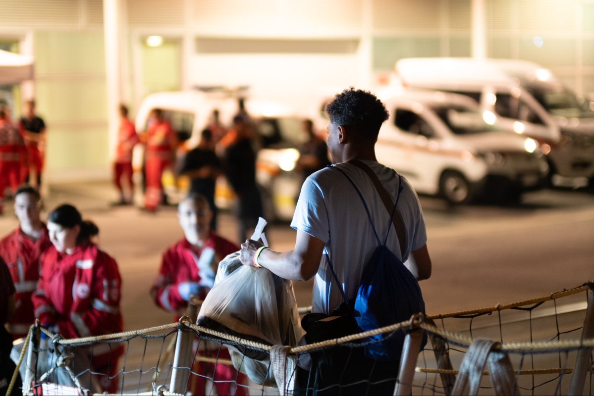 SOSMedIntl's tweet photo. They are now in a Place of Safety. But assigning distant ports means keeping survivors at sea for days after rescue, while removing rescue ships from the Central Mediterranean, where dedicated search and rescue capacity remains urgently needed. https://t.co/CpvfHDFWGX