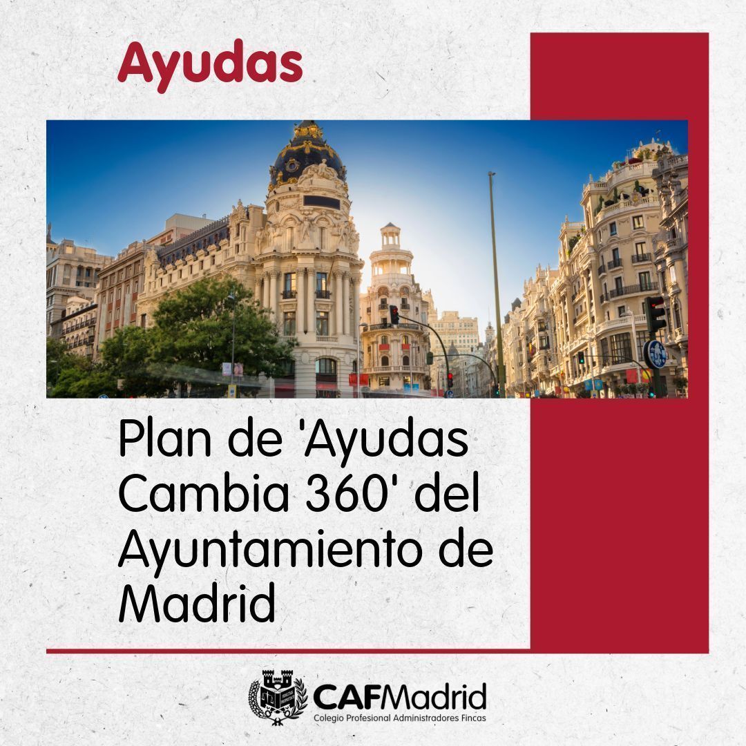 CAFMadrid's tweet photo. 📢 ¡@MADRID lanza las Ayudas Cambia 360 de 2026!

🔥 Calderas: Hasta 5.000€/vivienda por sistemas eficientes (Hasta el 13/nov).

¡Oportunidad clave para comunidades! 🔽
https://t.co/7VrykeVIPv

#Madrid360 #Sostenibilidad #AyudasMadrid #EficienciaOficial https://t.co/gbGS9fJ4hq