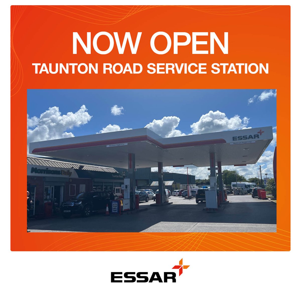 eethub's tweet photo. And another! 

The Essar Energy Transition Retail team is delighted to announce their latest Essar branded forecourt, Taunton Road in Bridgwater, is now open.

#fuel #petrol #diesel https://t.co/eeeqoFdKNB
