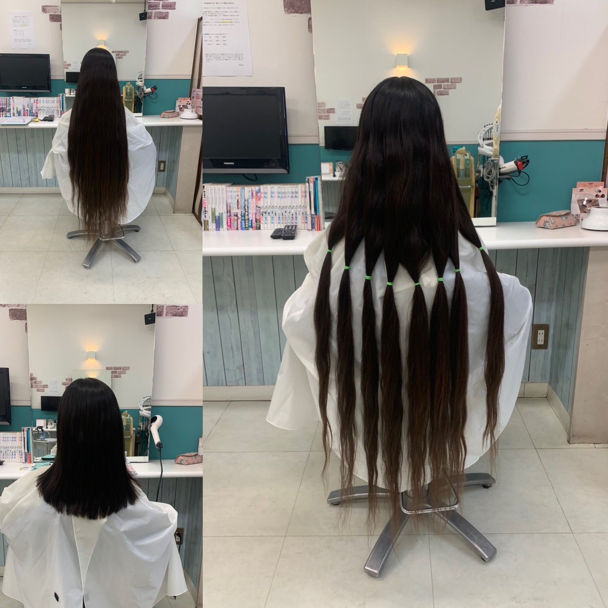 wingfour4's tweet photo. 狭山市内からご新規でヘアドネーションのご依頼頂きましたOさんは中学一年生の吹奏楽部！3歳の頃からずっと切らずに伸ばした髪を今回初めてのドネーションで72cmの髪をご提供頂きました。中学生になり心機一転ですね♪
#jhdac
#ヘアドネーション 
#ヘアドネーション埼玉県
#ヘアドネーション狭山市 https://t.co/Rq5YltgXWv