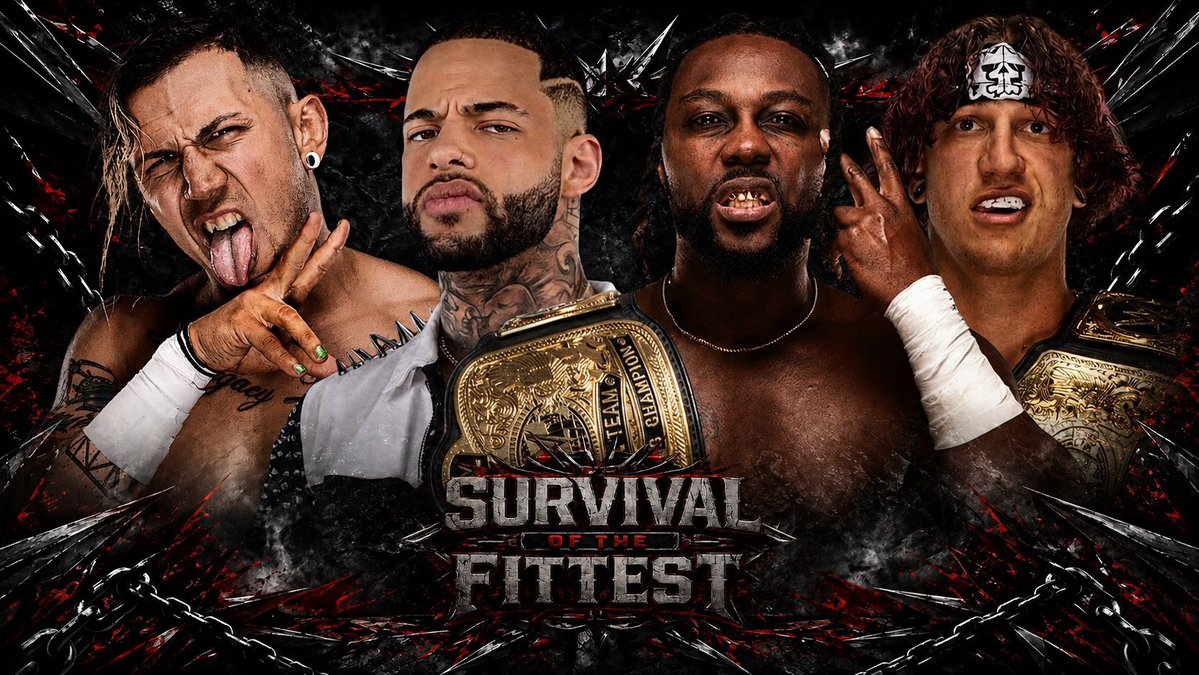 ThisIsUVC's tweet photo. The Rascalz are the new Tag Team Champions! In a fast-paced and chaotic battle, Zachary Wentz sealed the victory by crashing down onto Phil Jackal with a spectacular diving Meteora, allowing The Rascalz to dethrone Phil Jackal and Justin Starr and claim tag team gold. https://t.co/ftcKuxoUoB