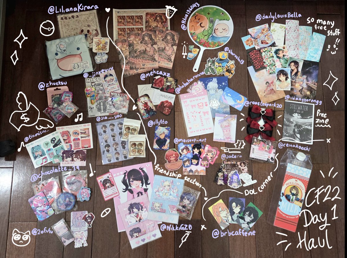 AnoArtAcc's tweet photo. Very late #cf22 haul!! Had alot of fun making this! This is only day 1 ^^ https://t.co/ARJwyPL2HQ
