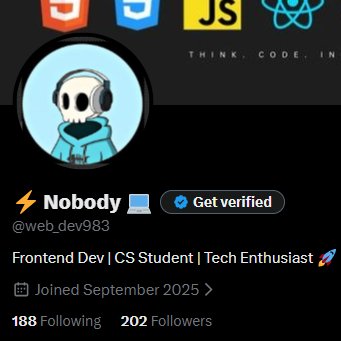⚡ Nobody 💻 tweet media