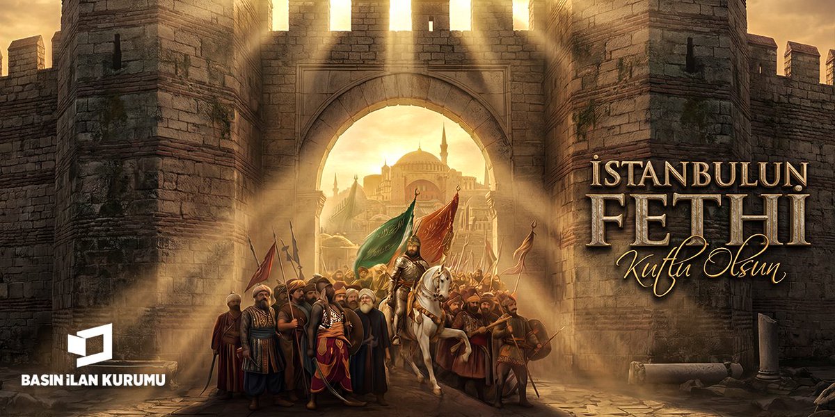 basinilankurumu's tweet photo. İstanbul’un Fethi’nin 573. yıl dönümü kutlu olsun! 
Fethin şanlı sembolü ve Fatih Sultan Mehmed Han’ın emaneti olan #Ayasofya-i Kebîr Cami-i Şerîfi’nin yeniden ibadete açılışının gururuyla, bu toprakları bizlere vatan kılan tüm şehitlerimizi ve şanlı ecdadımızı rahmetle anıyoruz. #29Mayıs1453