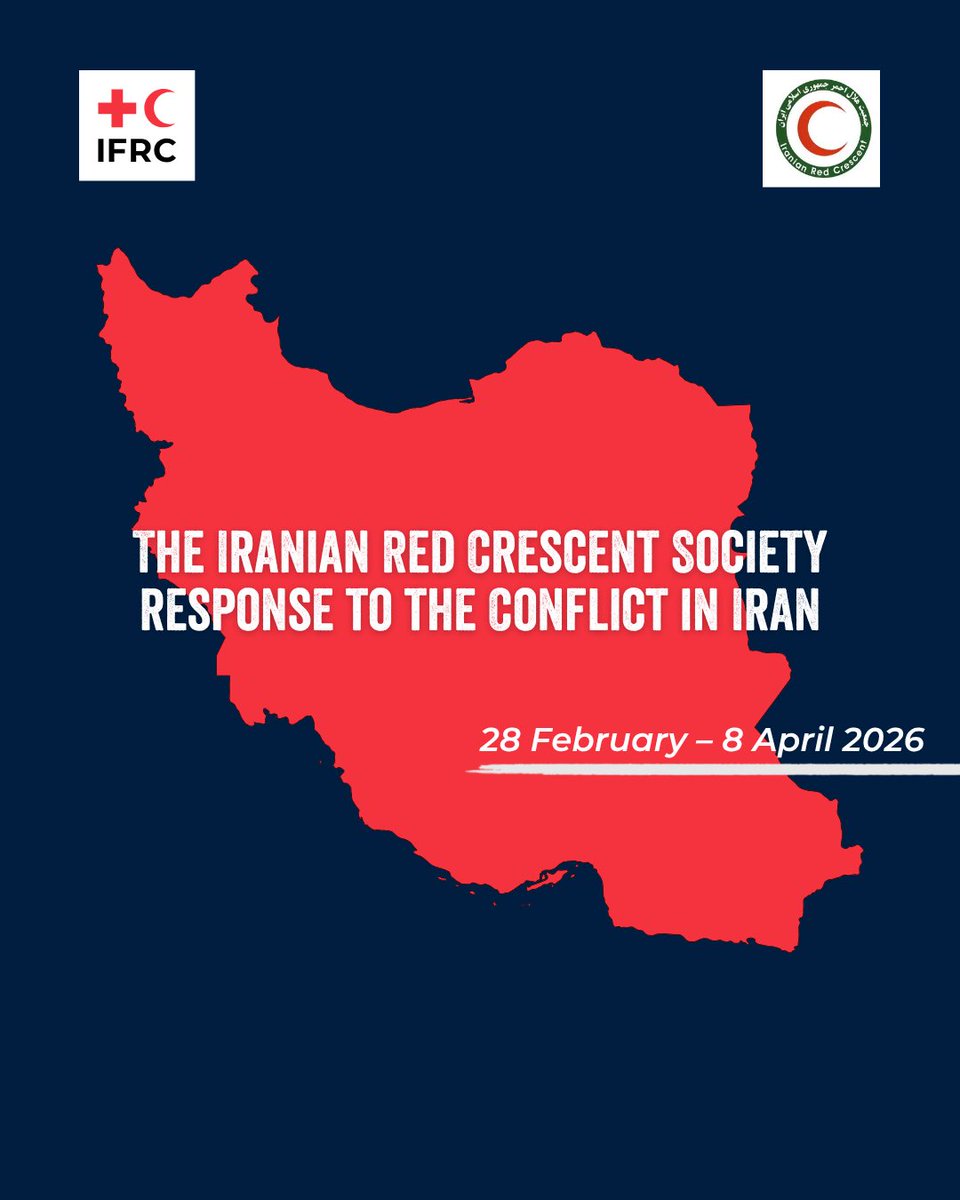 IFRC_MENA's tweet photo. Communities across Iran continue to face growing humanitarian needs following the outbreak of the conflict.

See the numbers below highlighting the impact on communities and the response of the @Iran_RCS supporting people affected across the country.

Humanitarian workers and volunteers must be protected at all times.