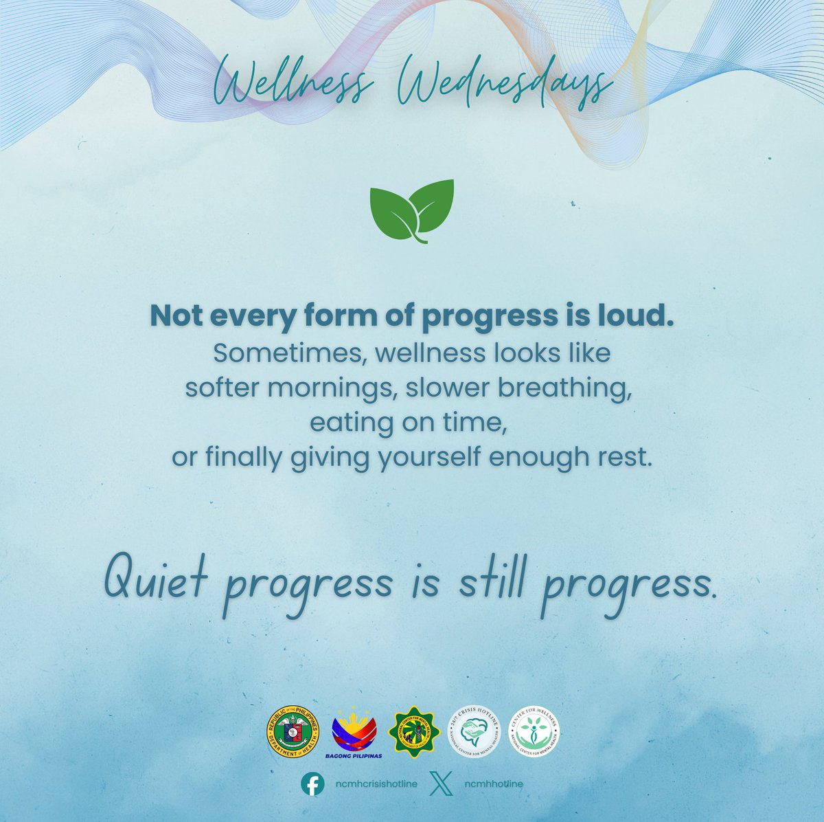 ncmhhotline's tweet photo. May you remember that healing and growth do not always have to be loud to matter.
𝘞𝘪𝘵𝘩 𝘸𝘢𝘳𝘮𝘵𝘩 𝘧𝘳𝘰𝘮 𝘵𝘩𝘦 𝘊𝘦𝘯𝘵𝘦𝘳 𝘧𝘰𝘳 𝘞𝘦𝘭𝘭𝘯𝘦𝘴𝘴 💙
#WellnessWednesdays #MentalWellness #QuietProgress #SelfCare #MindfulLiving #MentalHealthMatters https://t.co/I1KBI5s96K