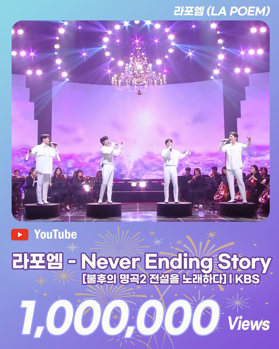 LAPOEM_strm's tweet photo. 🎉Congratulations!🎉
라포엠 - Never Ending Story 100만뷰!

오늘의 눈부신 기록을 함께 축하해요!

한결같은 마음으로 함께 해주고 계신 라뷰님들께 진심으로 감사드리며, 우리 계속해서 라포엠과 함께 많은 이야기들을 함께 써 내려가요. https://t.co/VqW9mw8zC8