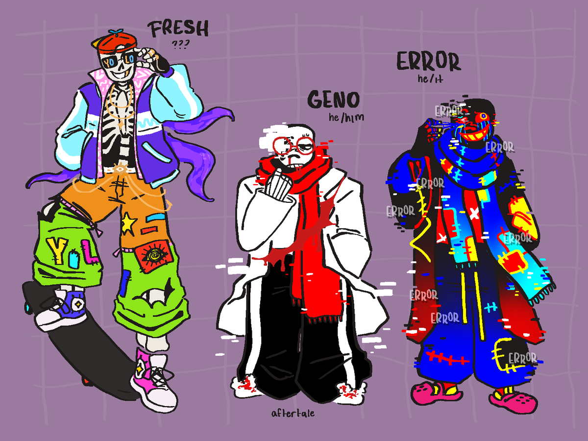 starrclimber's tweet photo. my designs 4 the cq trio and crossmare
#utmv #utau #freshsans #genosans #errorsans #nightmaresans #crosssans https://t.co/zl74gIgM73