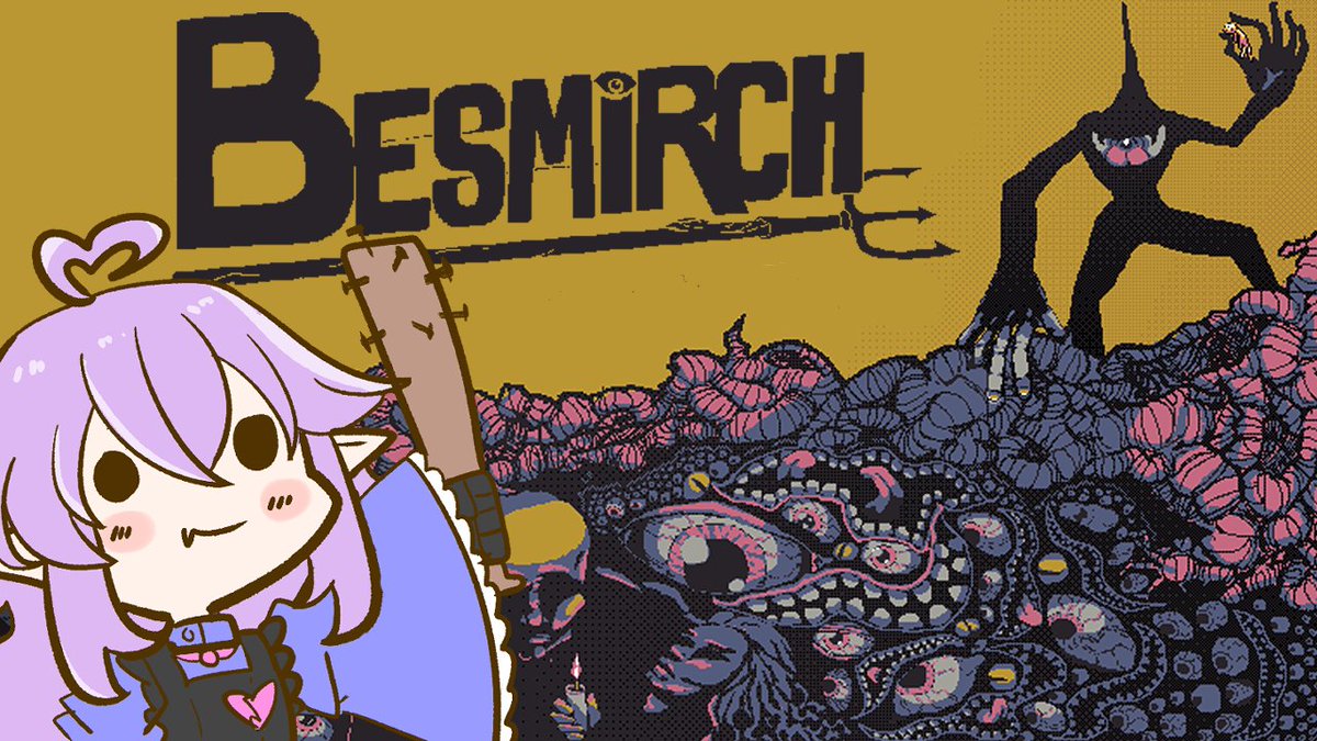 saffirenite's tweet photo. Hi! In 7hrs from now I will be playing Besmirch! A survival horror farming game with a cool pixel art style yey. Can't wait to see you all soon!
https://t.co/DSfuNBIROt
https://t.co/sLbP6K0uY2 https://t.co/AJYtf2Y0x8