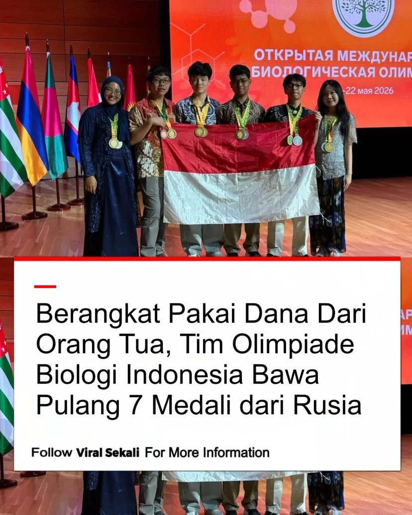LambeSahamjja's tweet photo. di tengah huru hara negeri ini 
ada kabar baik dari adik adik kita 
menang dalam lomba olompiade biologi 
internasional dan pakai dana sendiri 
jangan sampe ada pejabat yang pasang foto ucapan selamat dah https://t.co/zcC6cBGz4b