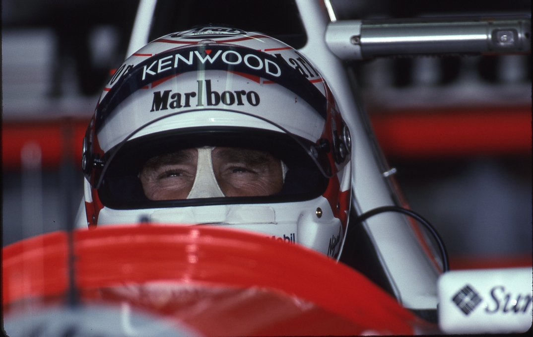 The way it was 1995. Mr Nigel Mansell with Mclaren MP4/10B