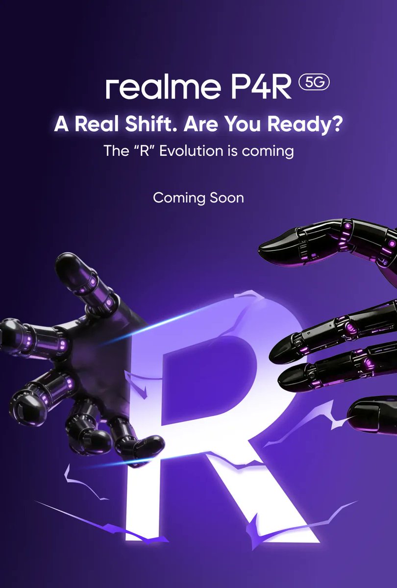 basudevtalk's tweet photo. Realme P4R 5G is set to launch 🚀 soon in India 🇮🇳.

#realme #realmeP4R #trendingnews #comingsoon #technews #trending https://t.co/aJi5KT3AfU