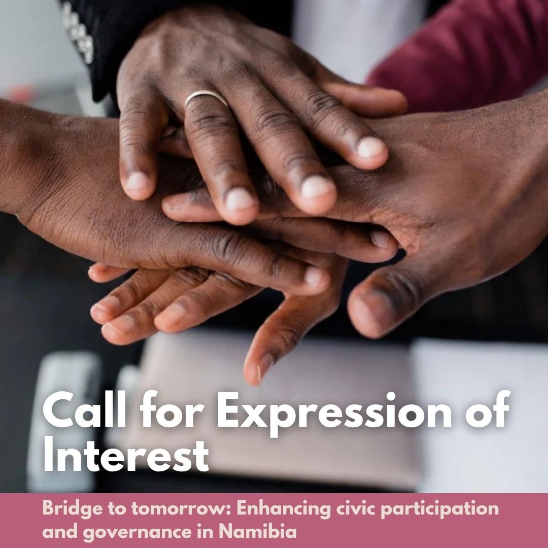 EUinNamibia's tweet photo. 📢 Call for Expression of Interest – Namibia CSOs

Apply for an EU-supported training &amp; mentoring programme by Ecorys to strengthen governance, sustainability &amp; civic participation for a just green transition 🌍

⏳ Deadline: 3 June 2026
🔗 https://t.co/FhU94ayc0u https://t.co/QepHoZx5GU