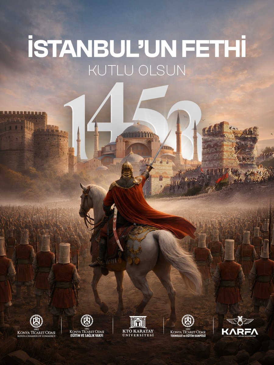 ktotekiletisim's tweet photo. ❝İstanbul mutlaka fethedilecektir. Onu fetheden komutan ne güzel komutan, o ordu ne güzel ordudur.❞

İstanbul'un Fethi'nin 573. yıl dönümünde #FatihSultanMehmetHan ile şanlı ordumuzu, rahmet ve minnetle anıyoruz. https://t.co/QdJGFzhrVb