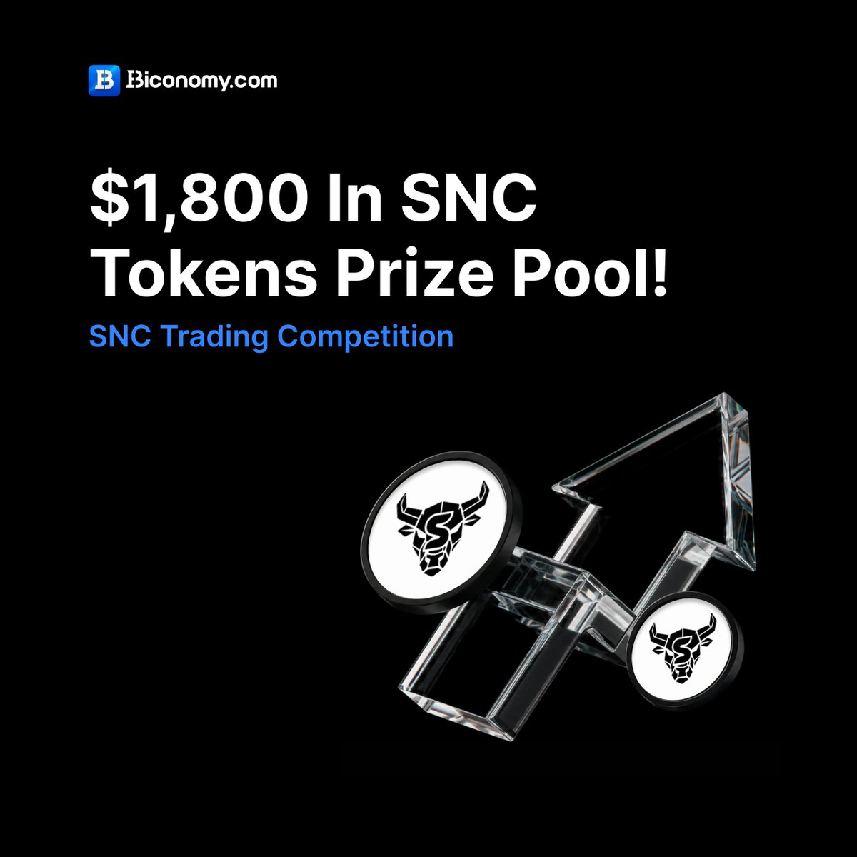 BiconomyCom's tweet photo. 🏆 $SNC Trading Competition is LIVE!
Trade SNC on Biconomy and compete for a share of $1,800 in prizes — Top 30 all win!

⏰ May 30 — June 05

🥇 $450 | 🥈 $300 | 🥉 $200

👉 Join: https://t.co/fF2cJlGWTG
📖 Details:https://t.co/9nvj33gF4d

#BiconomyCom #SNC #TradeOnBiconomy #SCANDIC