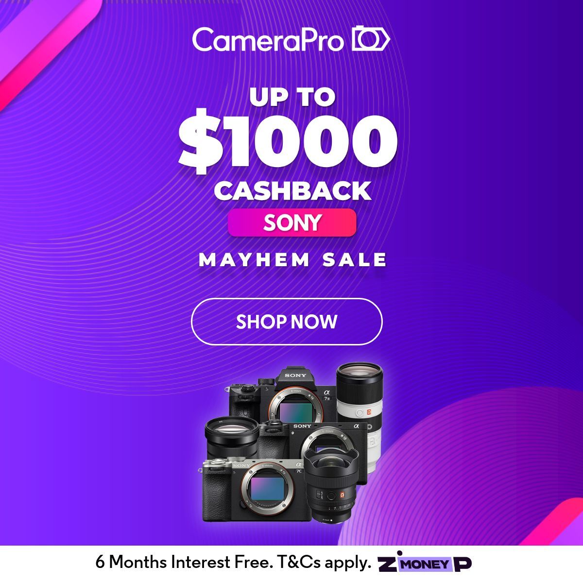 CameraPro_Au's tweet photo. Get rewarded when you upgrade your gear. 📸 ✨ 

Receive up to $1,000 cashback on selected Sony cameras and lenses via online redemption.

📅 Valid until 5 July 2026.

Shop now: https://t.co/ktnLfzDkgw https://t.co/jfHoijOOJD
