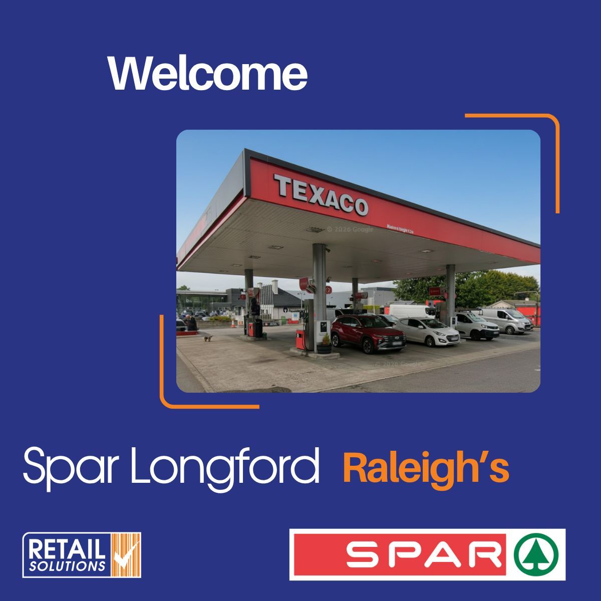 RetailSolns's tweet photo. Welcome Joe Raleigh and the team at Spar Longford, Camlin Service Station 🤝

Their long-stablished family run SPAR store and Texaco forecourt is now live on Retail Solutions point of sale. ⛽

We look forward to working with you! 🖥️ 

📍 Dublin Rd, N39 NV60 https://t.co/6Rjdw8cJzu