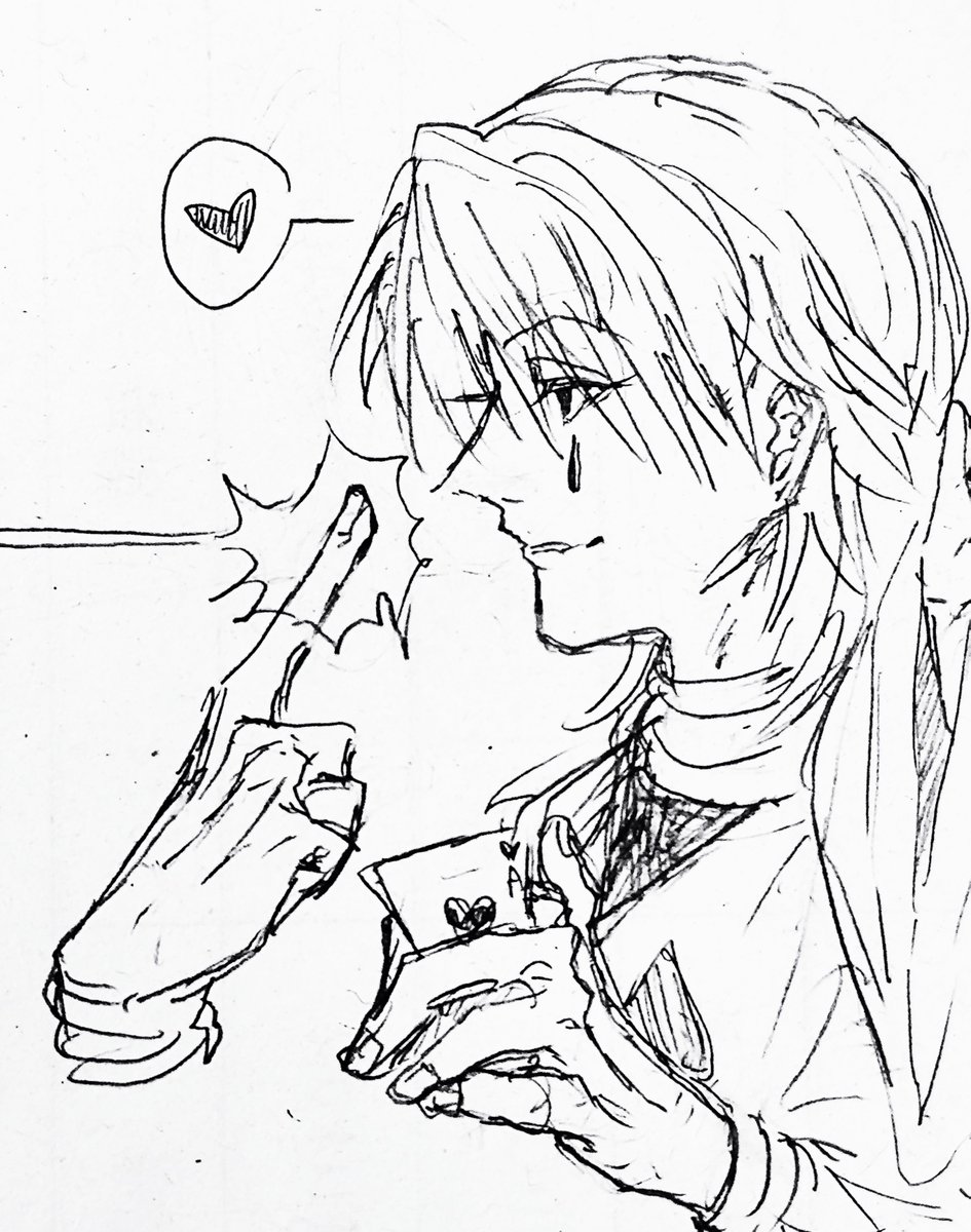 ei_1490's tweet photo. らくがき🃏 https://t.co/ZHMKSzqHlH