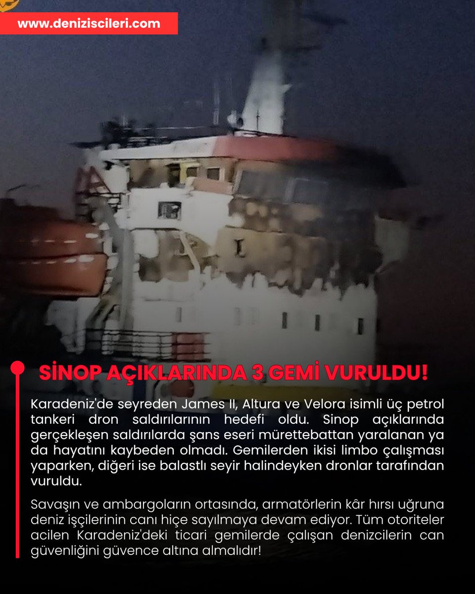 Deniziscileri's tweet photo. Karadeniz'de 3 Tanker gemisi vuruldu! https://t.co/CXrPKkufap