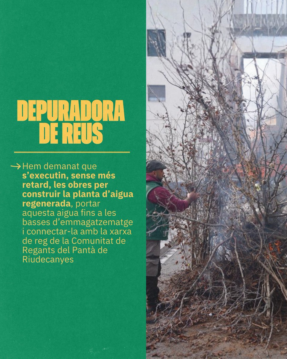 uniopagesos's tweet photo. El Camp de Tarragona necessita aigua

🚜 Des d'UNIÓ DE PAGESOS reclamem mesures urgents per garantir l’aigua de reg al Camp de Tarragona

💧 Hem demanat executar les obres de reutilització d’aigua de la depuradora de Reus i accelerar el regadiu de la conca del Siurana, al Priorat https://t.co/9N93DiIcf3
