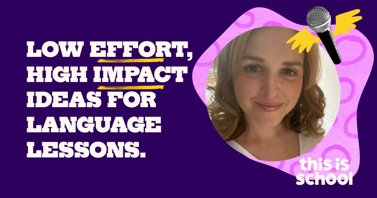 thisis_school's tweet photo. "It's a really good idea to get confident just with a pen, a whiteboard &amp;amp; a few ideas that you can pull out of the bag." 💡

Discover a whole host of Low Effort, High Impact ideas with @LeoLanguages - and don't forget to add your own ideas too 👇🏽 https://t.co/gFBhWRp22Y https://t.co/6KEg8gOeU9