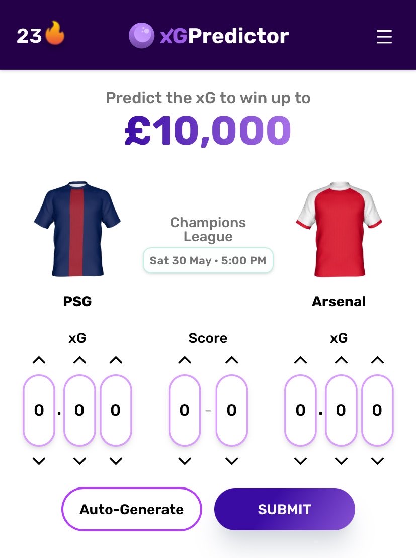 xGPredictor's tweet photo. The final round of the season 🏆 

Predict the xG, win £10,000.

Enter free 👉 https://t.co/vUZN8ON0Eo https://t.co/mU6YHpJG9O