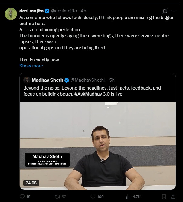 baxiabhishek's tweet photo. Really? Using these right-wing dodos for pimping Ai+? https://t.co/fKyy7H9RVw