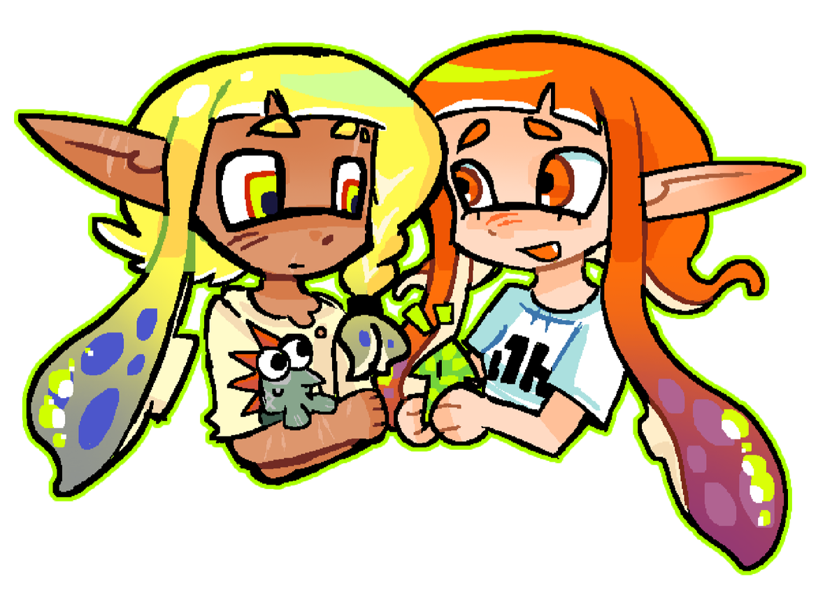 something I drew for a friend 🧡💛 (hi @Nessy_Lesssy)