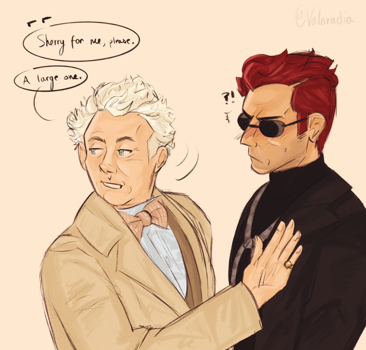 Valaradia's tweet photo. i miss them #aziracrow #goodomens #aziraphale #crowley #goodomensfanart https://t.co/6R6rKwfxyC
