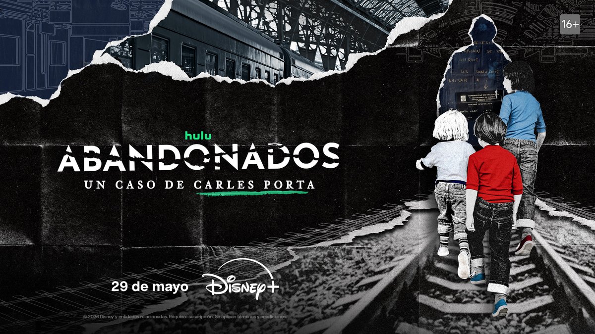 factory_crime's tweet photo. 🎬 Cuarenta años después de ser abandonados en una estación de tren de Barcelona, tres hermanos emprenden una investigación para averiguar su identidad y su pasado.

🔎 ¡La serie #Abandonados disponible en @DisneyPlusES!
▶️https://t.co/wR0MPbAMcc https://t.co/m1KK7fkzWX