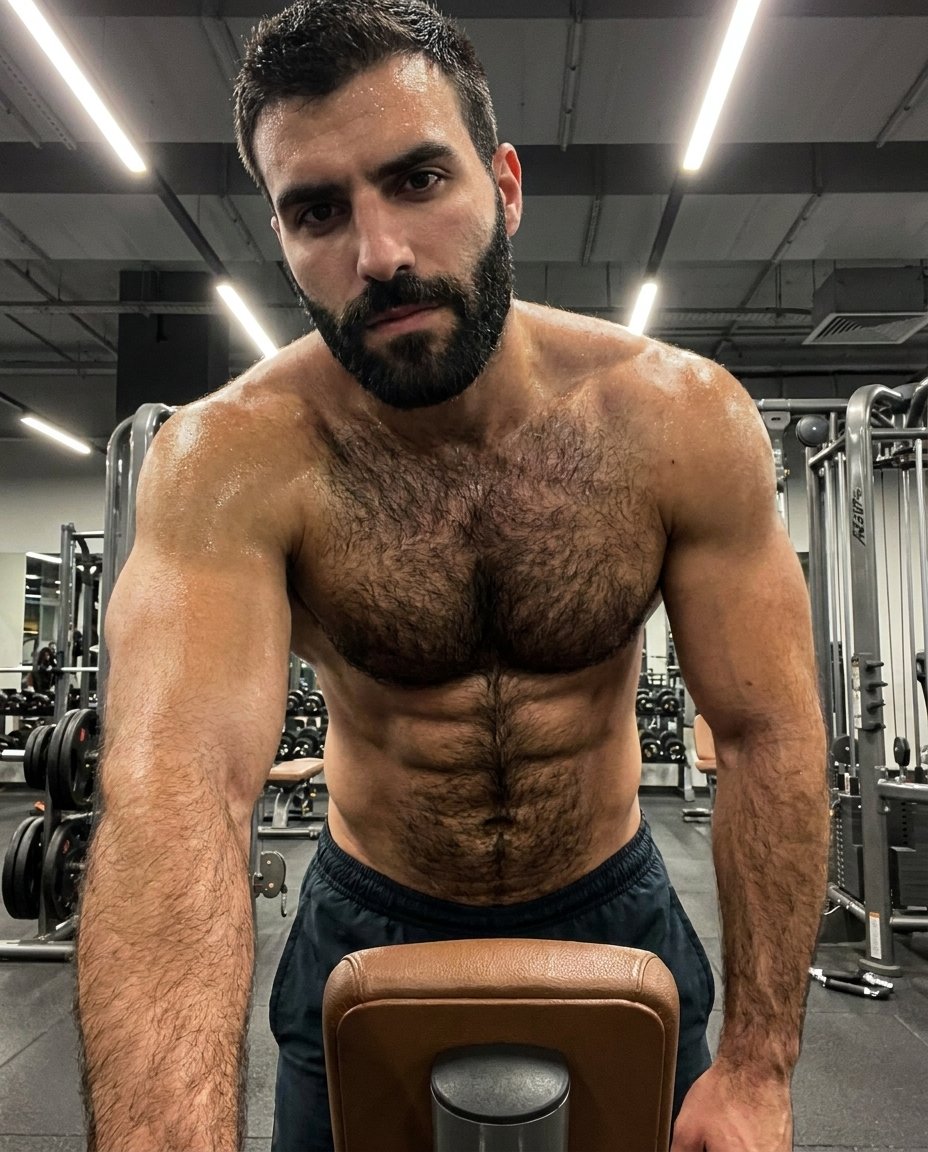JeremyPh80's tweet photo. Some people go to the gym for discipline.
Others go there to forget everything else.
I think I’m somewhere in the middle lately.
Still figuring that out.

#jeremyphilippe #legendhAIrychest #shirtlessgym #fitmen #gymenergy @budgetpixel https://t.co/TCABIs5aQ3