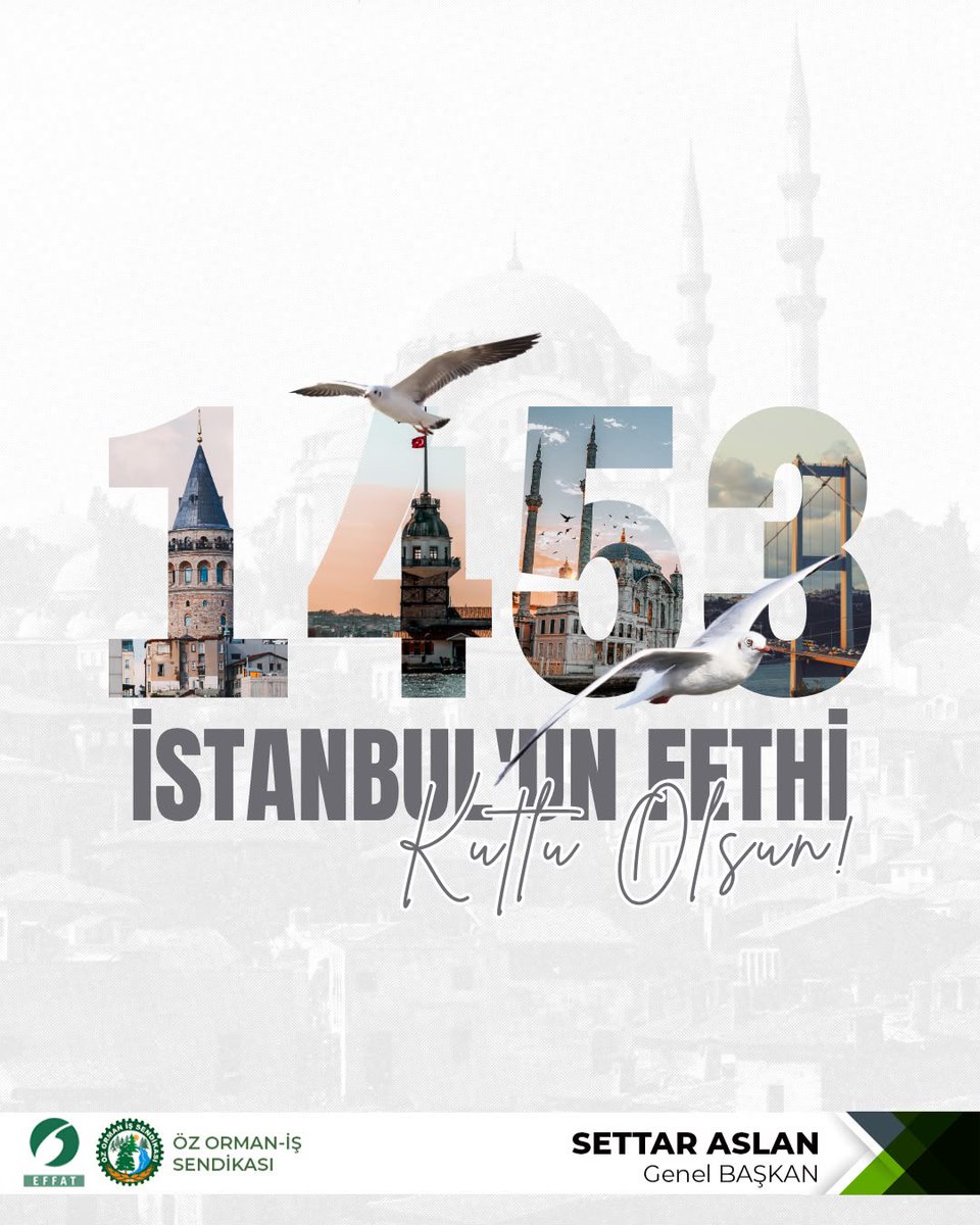 settaraslan's tweet photo. 🇹🇷 29 Mayıs 1453: Bir Çağ Kapandı, Yeni Bir Çağ Açıldı

Tarihimizin en büyük zaferlerinden biri olan İstanbul’un Fethi’nin yıl dönümünü gururla anıyorum.

Fatih Sultan Mehmet Han ve kahraman ordusunun azmi, inancı ve kararlılığıyla kazanılan bu büyük zafer; sadece bir şehrin fethi değil, medeniyetimizin yükselişinin de simgesi olmuştur.

İstanbul’u bizlere emanet eden başta Fatih Sultan Mehmet Han olmak üzere tüm ecdadımızı rahmet, minnet ve şükranla yad ediyorum.

İstanbul’un Fethi’nin 573. yılı kutlu olsun.

#İstanbulunFethi #29Mayıs1453 #FatihSultanMehmet #KutluFetih #TarihimizeSahipÇıkıyoruz 🇹🇷