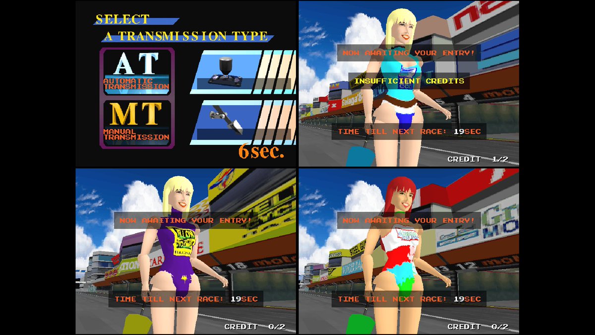 SarahSSowertty's tweet photo. This week's Arcade Archives release is Namco's 1994 3D Formula 1 racer, Ace Driver. One course, three difficulties that demand increasing levels of driving precision from you. Can you take the chequered flag?

Dreamwidth post!
https://t.co/oBN5jXZXZO https://t.co/s6foum1Q8O